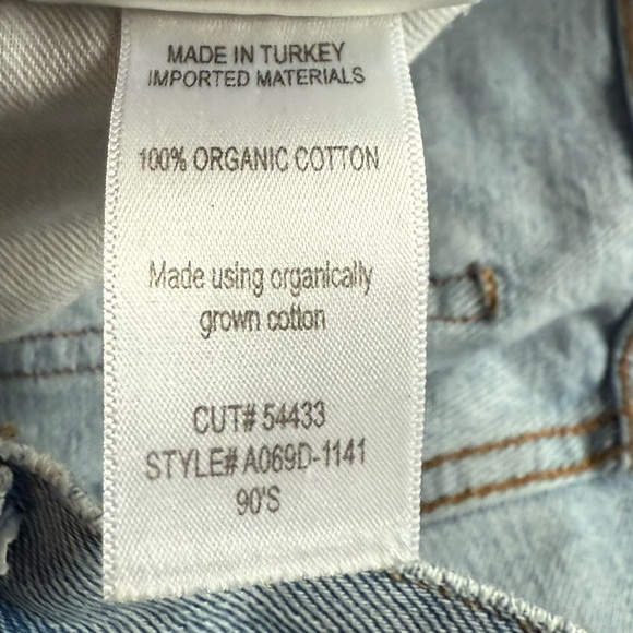 AGOLDE 90's Mid Rise Loose Fit Jeans Snapshot Denim NWT Distressed Women’s 27 - Picture 16 of 16